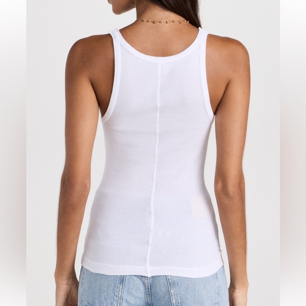 RE/DONE Pink Ribbed Tank - Picture 7 of 9